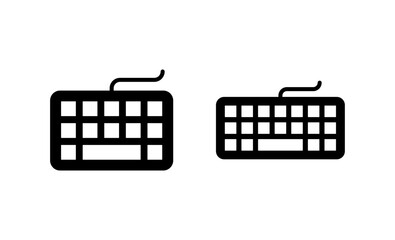 Keyboard icon vector. keyboard sign and symbol