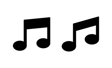 Music icon vector. note music sign and symbol
