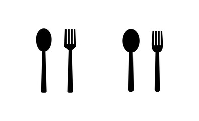 spoon and fork icon vector. spoon, fork and knife icon vector. restaurant sign and symbol