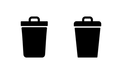 Trash icon vector. trash can icon. delete sign and symbol.