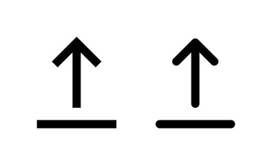 Upload icon vector. load data sign and symbol