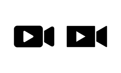 Video icon vector. video camera sign and symbol. movie sign. cinema