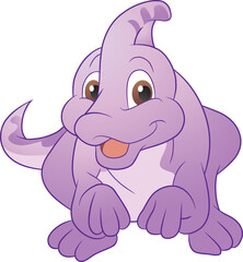 funny cartoon dinosaurs for kids cute dinosaurs. T-rex, diplodocus, triceratops cartoon style