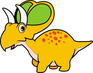 funny cartoon dinosaurs for kids cute dinosaurs. T-rex, diplodocus, triceratops cartoon style