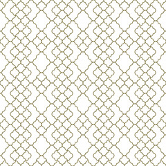 Seamless arabic geometric ornament in brown color.