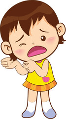 cute little children or kids cartoon character