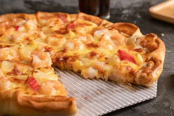 piece of pizza cut out