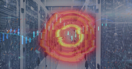 Image of scope scanning and data processing over computer servers