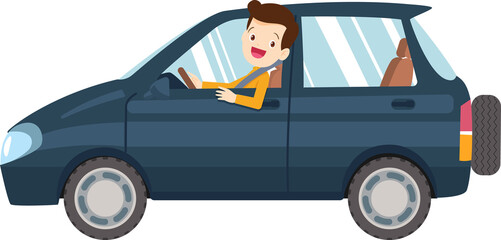 Cute Family together. Group of people standing. Little boy, teenager girl, woman, man, old man, senior woman,Father, mother, sister, brother, grandfather