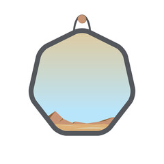 Aesthetic Desert Hanging Wall Frame Decoration