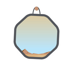 Aesthetic Desert Hanging Wall Frame Home decoration