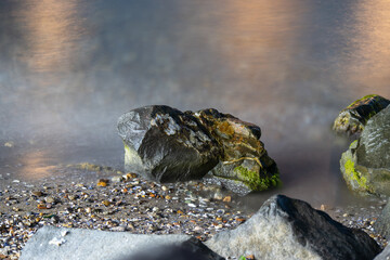 rocks and beach by the sea