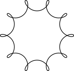 Spirograph illustration shape
