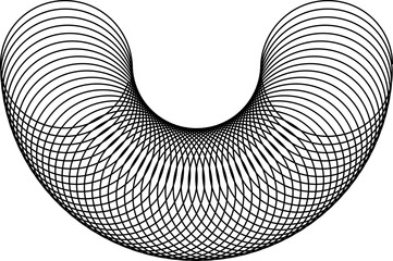 Spirograph illustration shape
