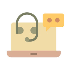 Call center , Online Service flat icon.