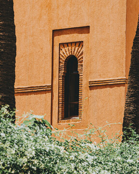 Typical arabic style window with ornament