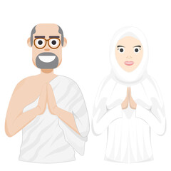 Couple Happy Eid Al Fitr Adha Ramadan Pose Give Wishing