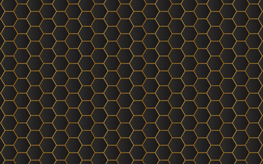 Luxurious hexagon pattern background