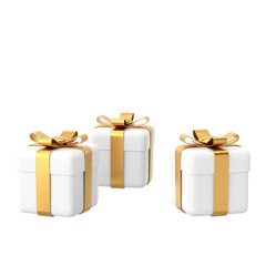 3D gift box. 3D element.