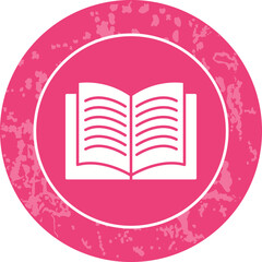 Unique Textbook Vector Icon