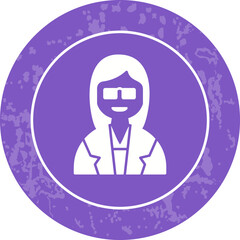 Unique Female Professor Vector Icon