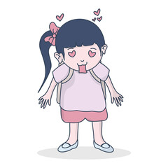 cute little school girl outfits love expression