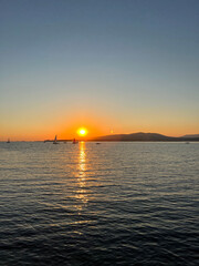 Sunset on a beach