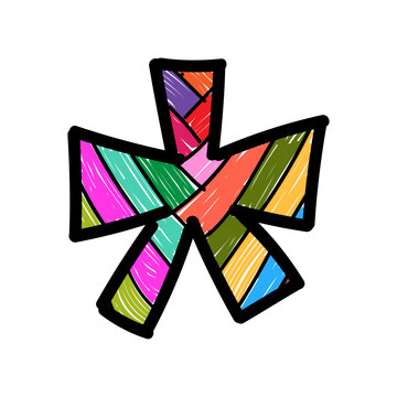 Colored Asterisk 