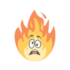 Emoticon Cute Fire Fiery Flame Bright Fireball Flames