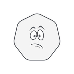 Emoticon Doodle Cute Basic Shape With Expression