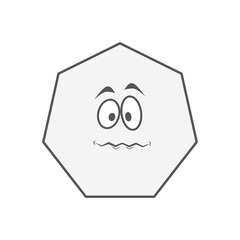 Obraz premium Emoticon Doodle Cute Basic Shape With Expression