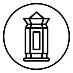 Fototapeta premium lantern icon