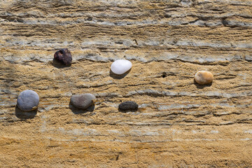 sand and stones on texture