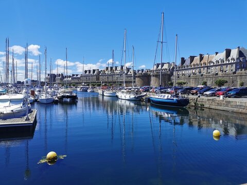 Views of saint malo in French Brittany