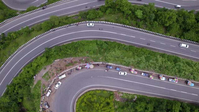 Patratu valley with lush greenery and scenic views of hills, located in Patratu, Ranchi, Jharkhand Tourism
