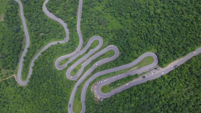 Patratu valley with lush greenery and scenic views of hills, located in Patratu, Ranchi, Jharkhand Tourism