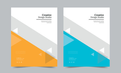 Cover design for annual report and business catalog, magazine, flyer or booklet. Brochure template layout. A4 cover vector EPS-10