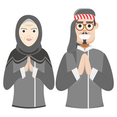 Muslim Couple Black Costume