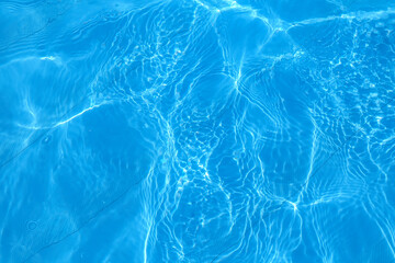 Fototapeta na wymiar blue water in the pool with highlights