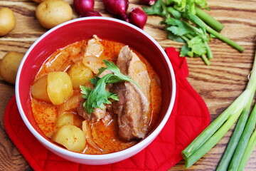 Massaman curry, the food of Thailand, the best type of food. curry, spicy food, coconut milk food