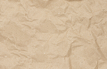 Crumpled recycled paper texture background