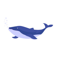 Humpback white side dolphin Concept vector color icon design, Deep sea creature symbol, Aquatic Elements Sign, Underwater animal stock illustration