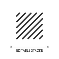 Selected area pixel perfect linear ui icon. Rectangular portion of image. Photo, video editor. GUI, UX design. Outline isolated user interface element for app and web. Editable stroke. Arial font used