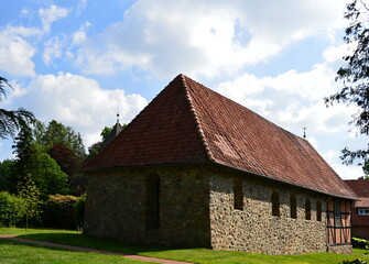 Fototapeta na wymiar Historical Church in the Village Undeloh, Lower Saxony