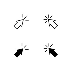 Pointer icon vector design templates