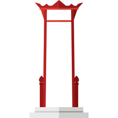 The Most Beautiful Places To Visit In Thailand in flat style.