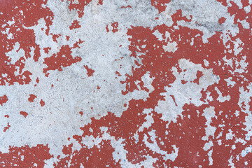 top view asphalt road street red Grey Abstract old dirty dark cement wall background on ground texture.
