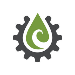 reactor equipment logo vector