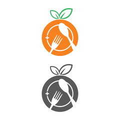 restaurant health and healing logo vector