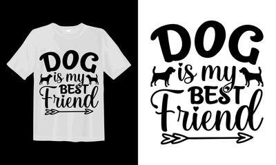 Obraz premium Dog-Is-My-Best-Friend